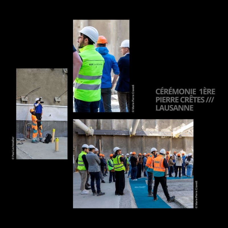 Groundbreaking ceremony for the ‘Crêtes’ project in Lausanne